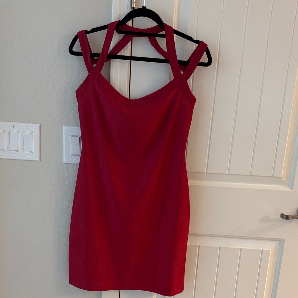 NWT Bisou Bisou Red Women's Dress